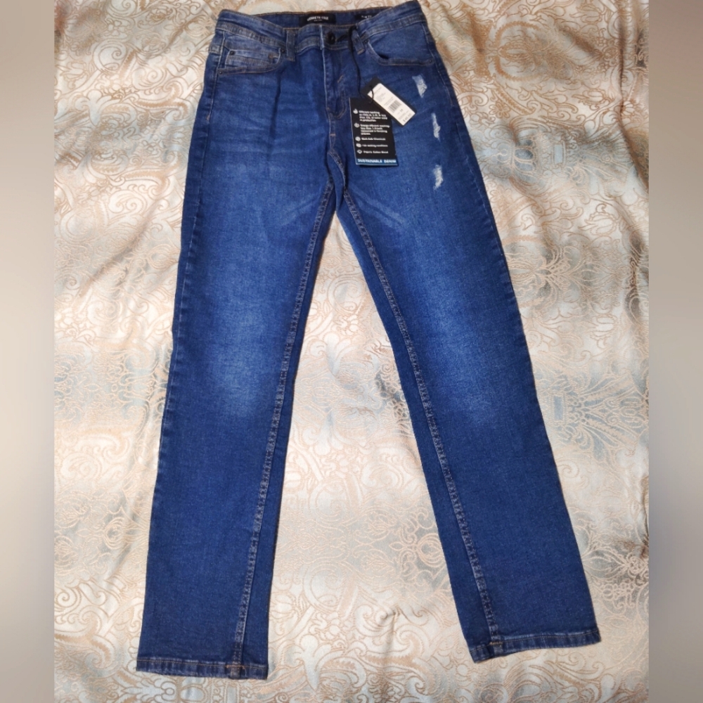 Kenneth Cole Blue Straight Leg Jeans